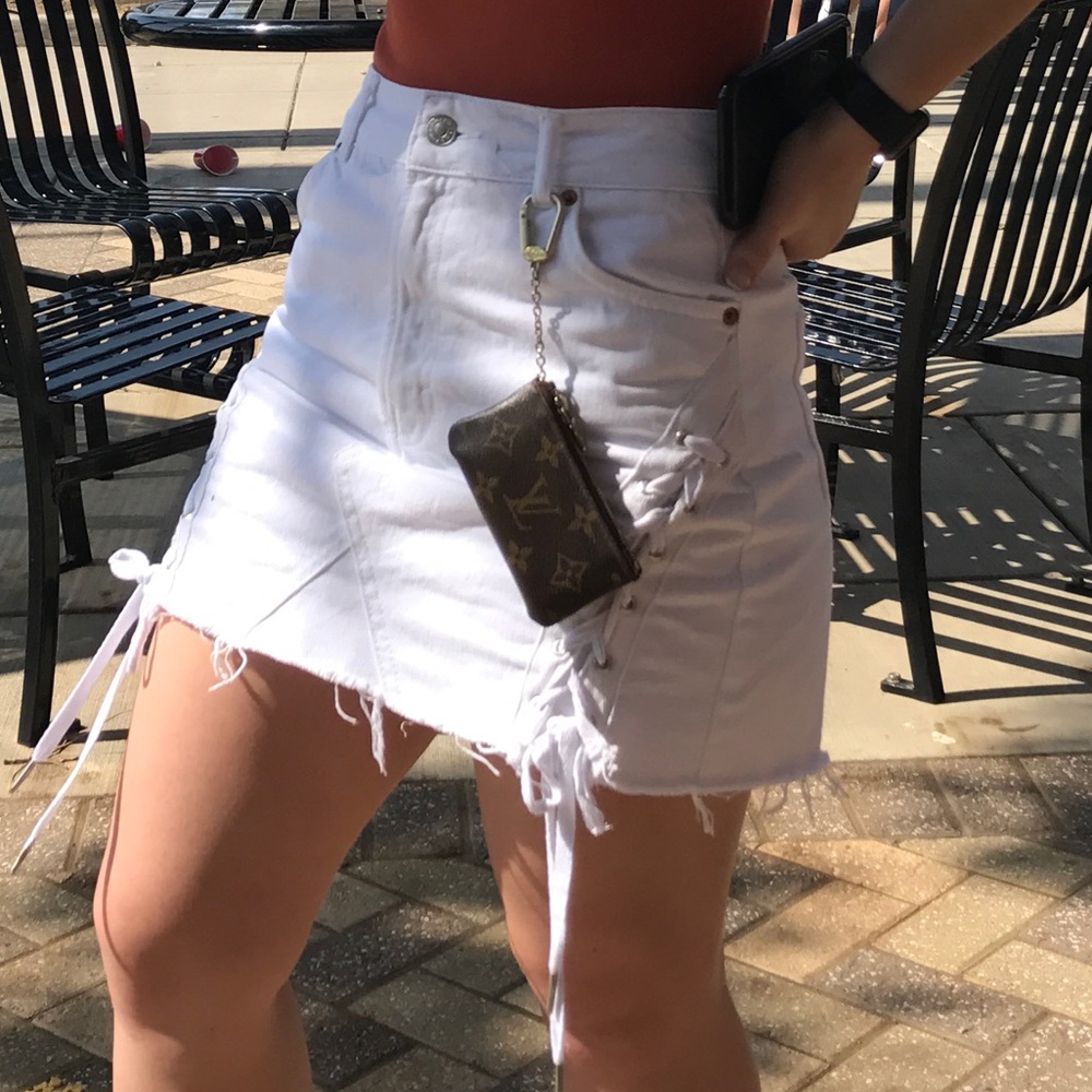 Topshop denim skirt